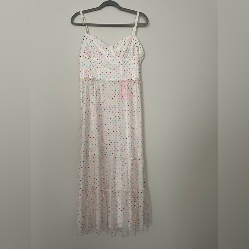 Betsey Johnson Ava Corset Midi Dress Size 14